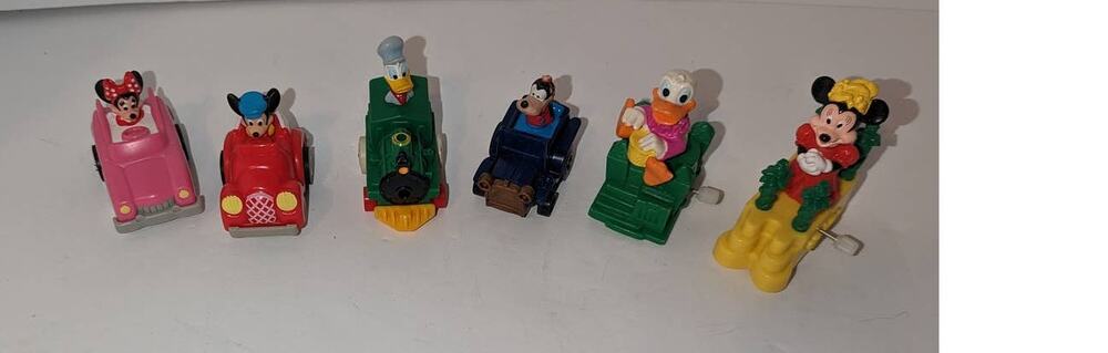 Vintage 1988 Disney Mickey Mouse McDonalds Burger King Toys Donald Duck Goofy